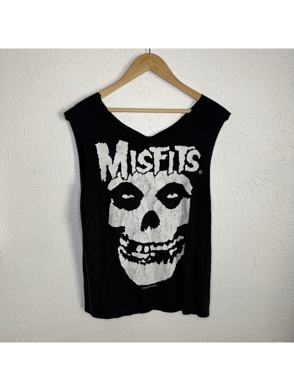 Vintage Misfits Shirt Black Skull Punk Rock Music Band Size M Y2K 2002 T-shirt